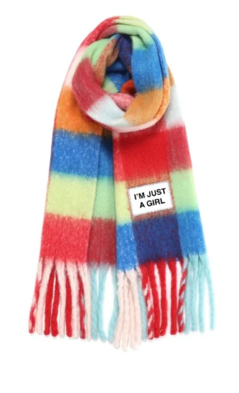 SCIARPA I'M JUST A GIRL - VERB TO DO