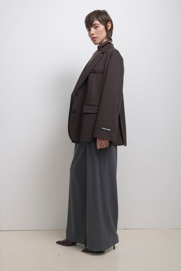 PANTALONI AMPI CON COULISSE MÉLANGE - SO ALLURE