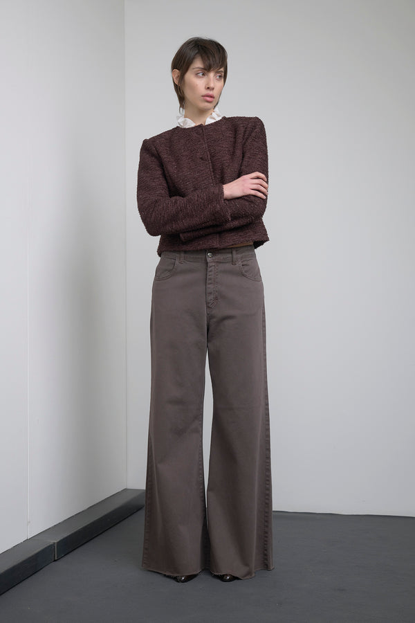 JEANS FLARED FIT IN BULL DI COTONE - SO ALLURE