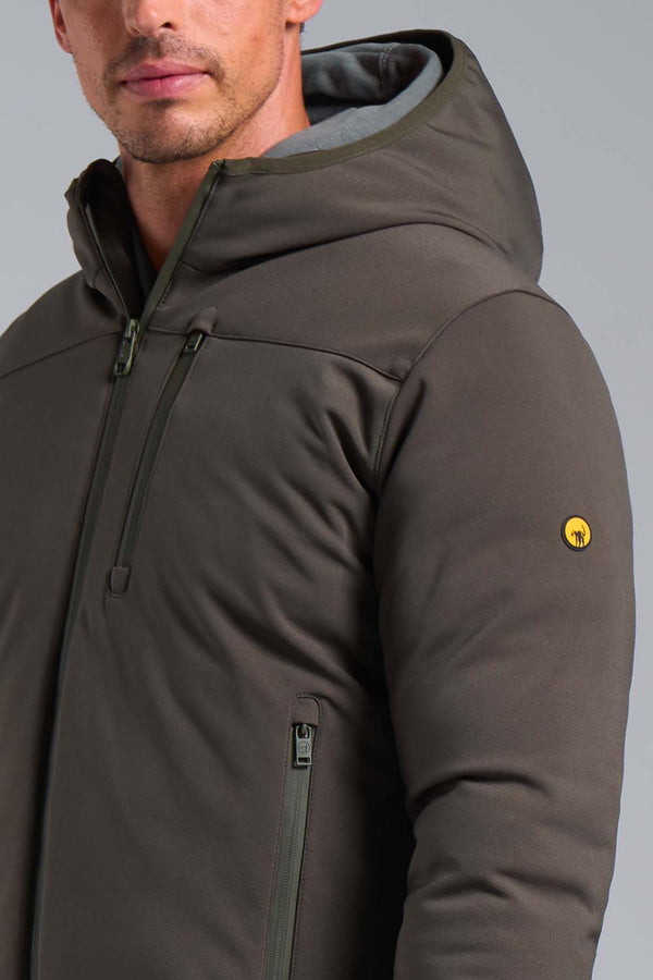 GIACCA CORTA NERA IN SOFTSHELL - CIESSE PIUMINI