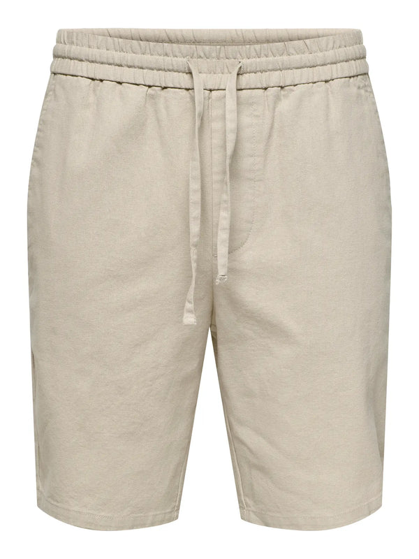 BERMUDA MISTO LINO - ONLY&SONS
