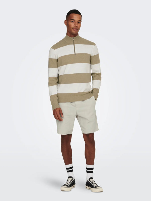BERMUDA MISTO LINO - ONLY&SONS