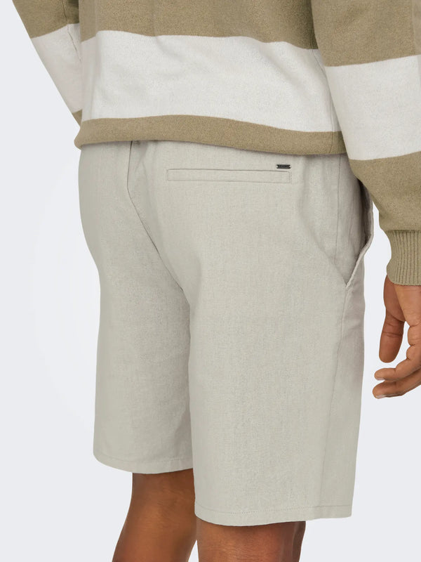BERMUDA MISTO LINO - ONLY&SONS
