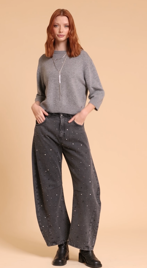 JEANS  CON STRASS - MEME ROAD