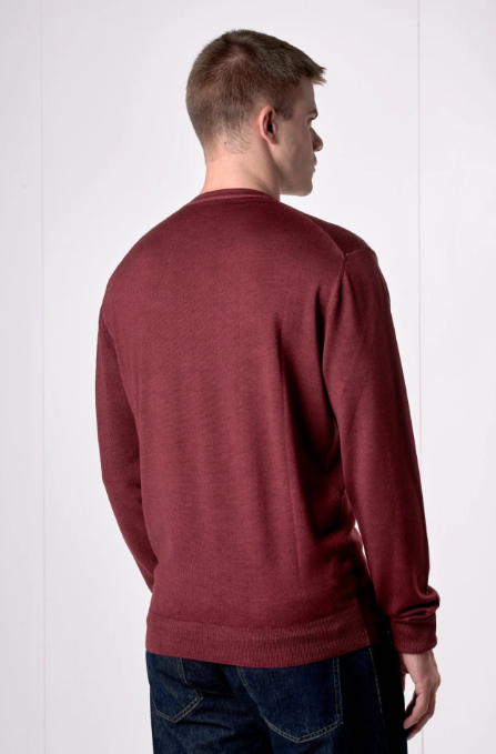 MAGLIONE GIROCOLLO IN PURA LANA EXTRAFINE MERINO - V2