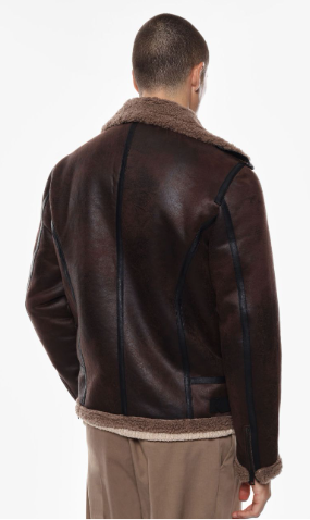 GIUBBOTTO IN ECOPELLE CON FODERA ECO MONTONE - IMPERIAL