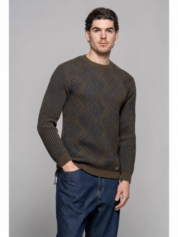 MAGLIA JACQUARD BICOLOR - BL11