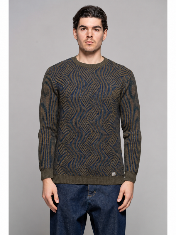 MAGLIA JACQUARD BICOLOR - BL11