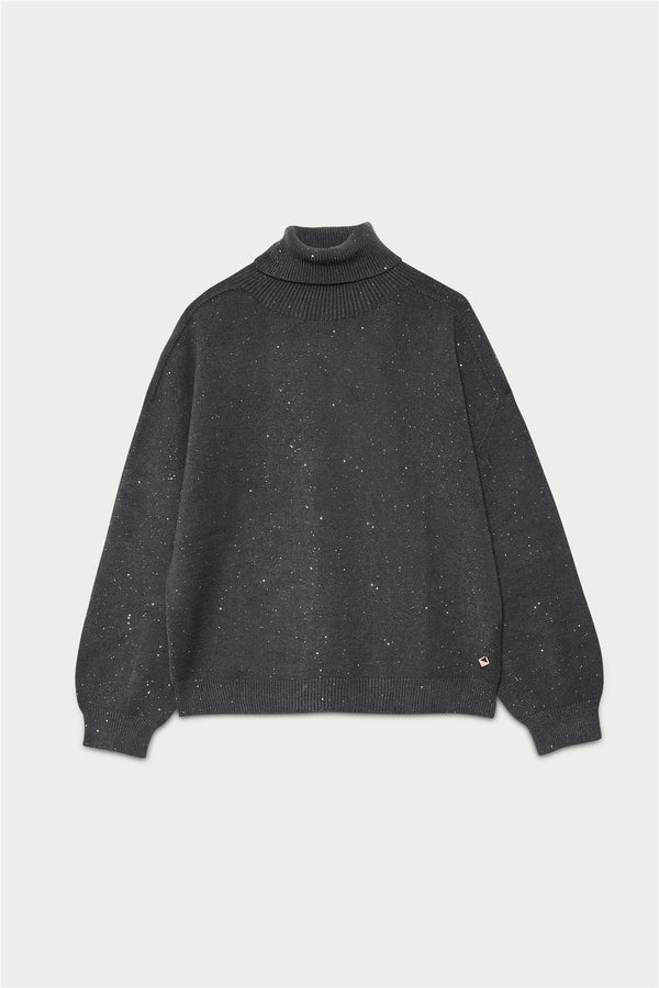 MAGLIONE COLLO ALTO CON PAILLETTES - MEME ROAD