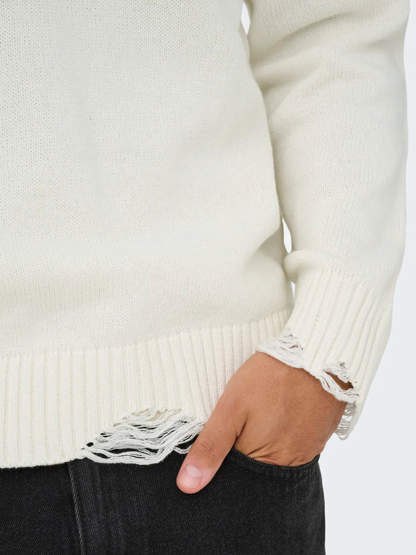 MAGLIA CON ROTTURE - ONLY&SONS