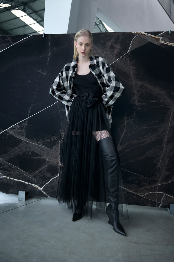 ABITO PUNTO MILANO A TUBINO E GONNA IN TULLE - SO ALLURE
