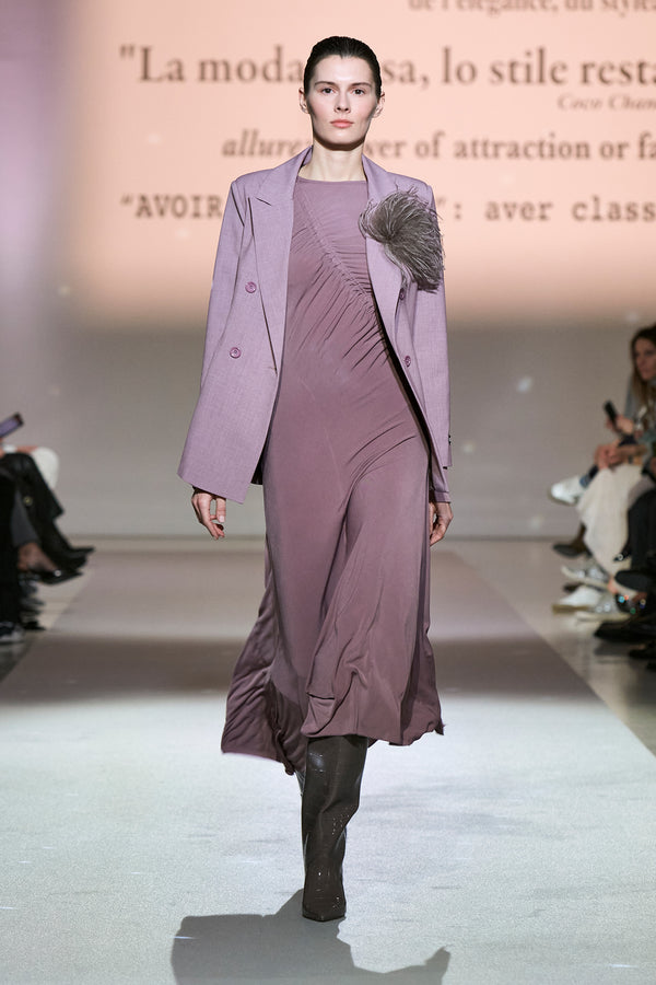 ABITO MIDI ASIMMETRICO IN JERSEY - SO ALLURE
