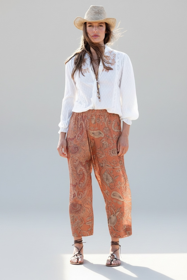 PANTALONE MODELLO PALAZZO IN FANTASIA - PAHIESA