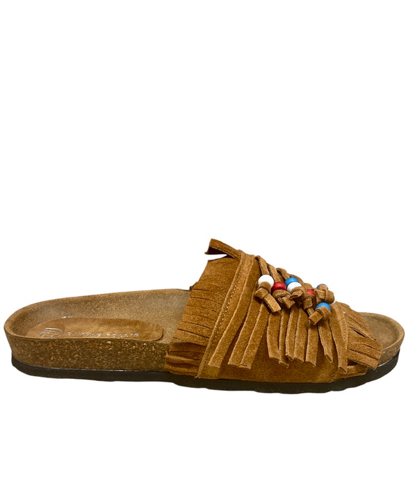 SANDALO A FASCIA CON FRANGE - DIVINE FOLLIE