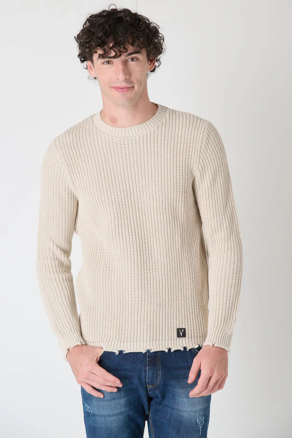 MAGLIONE GIROCOLLO CON STRAPPI - V2