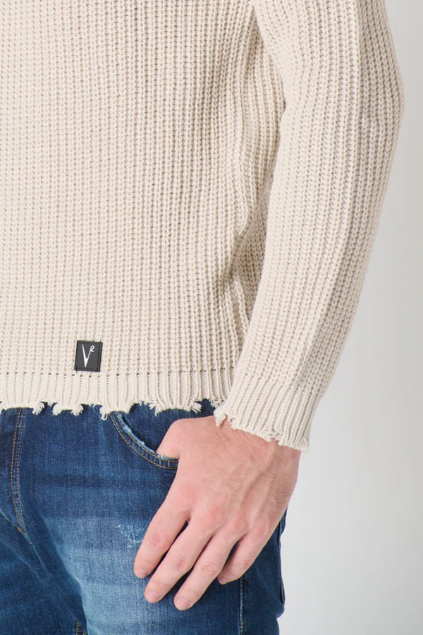 MAGLIONE GIROCOLLO CON STRAPPI - V2