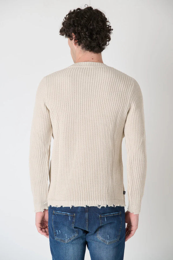MAGLIONE GIROCOLLO CON STRAPPI - V2