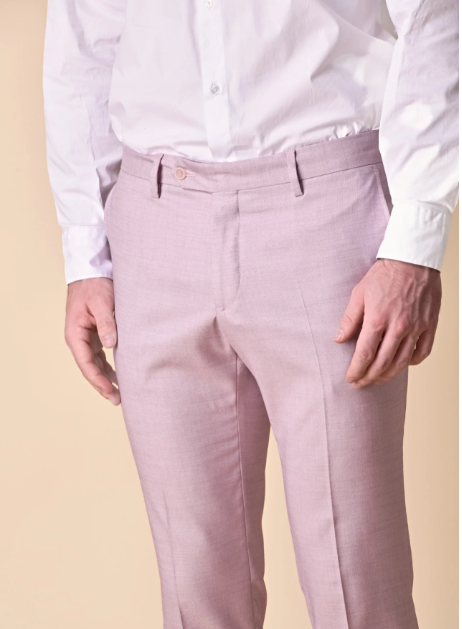PANTALONE ALTA SARTORIA FIAMMATA ROSA CIPRIA - V2