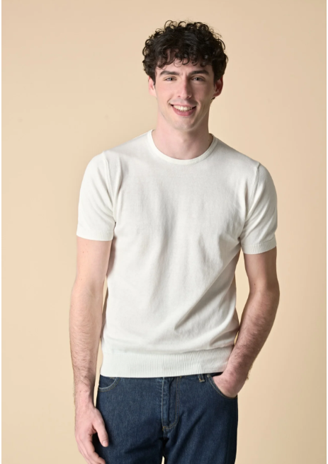 T-SHIRT IN MAGLIERIA PURO COTONE - V2