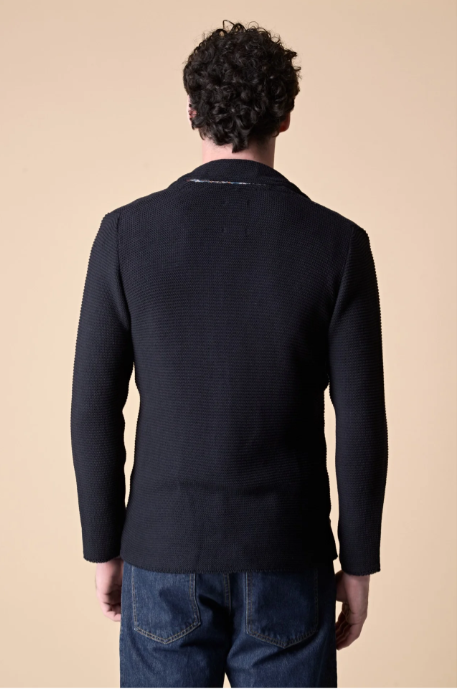 GIACCA MONOPETTO LINKS CON POCHETTE E INTERNO COLLO IN TESSUTO - V2