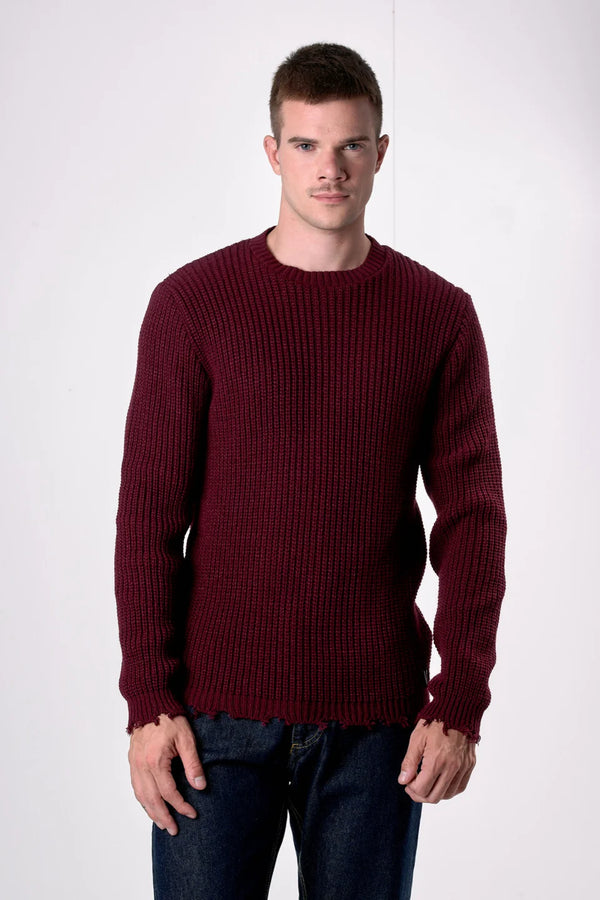 MAGLIONE GIROCOLLO CON STRAPPI - V2