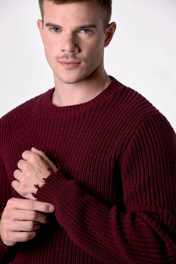 MAGLIONE GIROCOLLO CON STRAPPI - V2