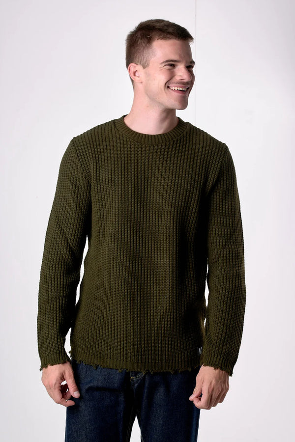 MAGLIONE GIROCOLLO CON STRAPPI - V2