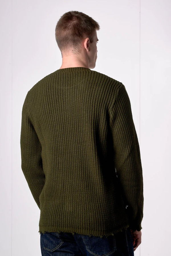 MAGLIONE GIROCOLLO CON STRAPPI - V2