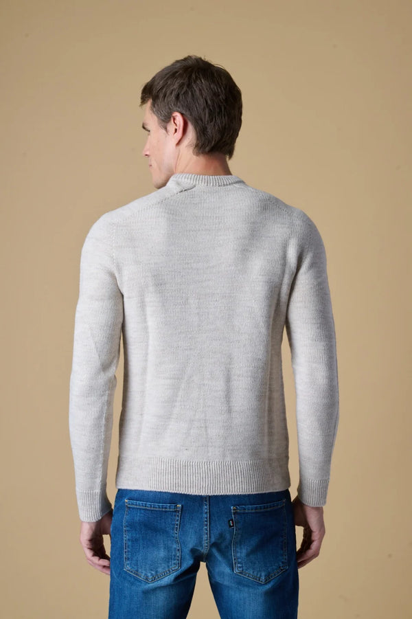MAGLIONE CON RICAMI A X - V2