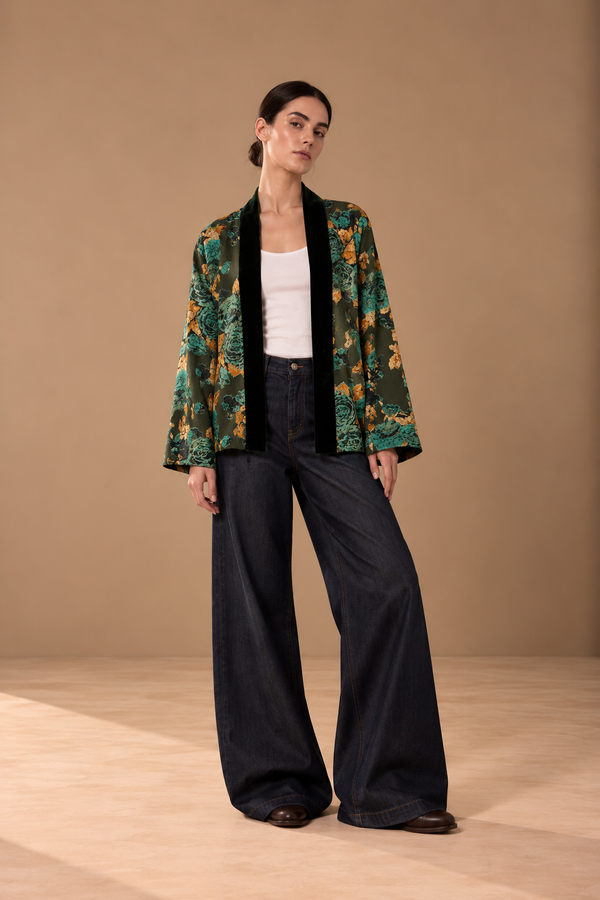 GIACCA BOMBER FLOREALE - WU'SIDE