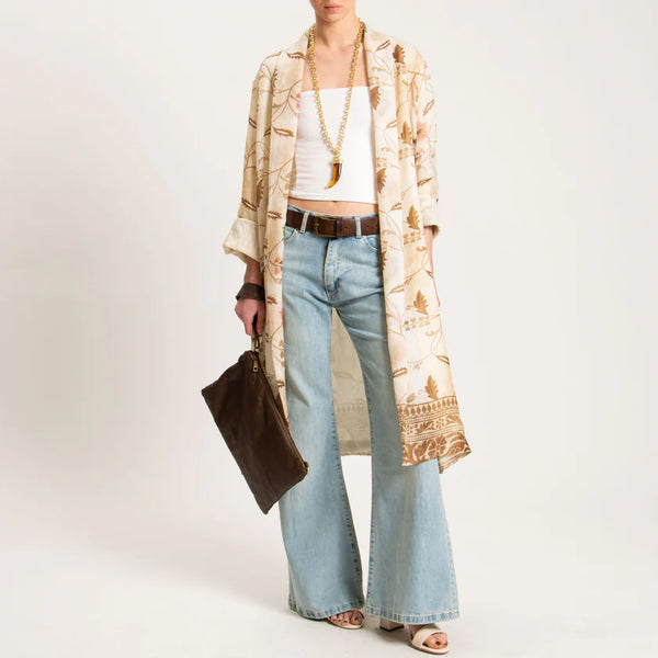KIMONO LUNGO FLOREALE - WU'SIDE