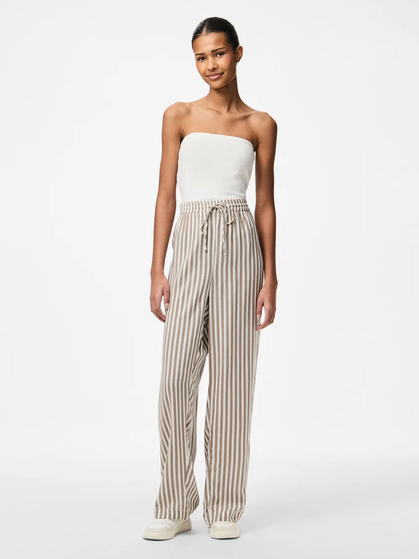 PANTALONE CON COULISSE A RIGHE - PIECES