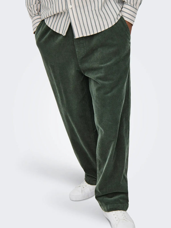 PANTALONI VELLUTO CON COULISSE - ONLY&SONS