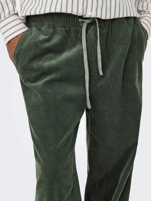 PANTALONI VELLUTO CON COULISSE - ONLY&SONS