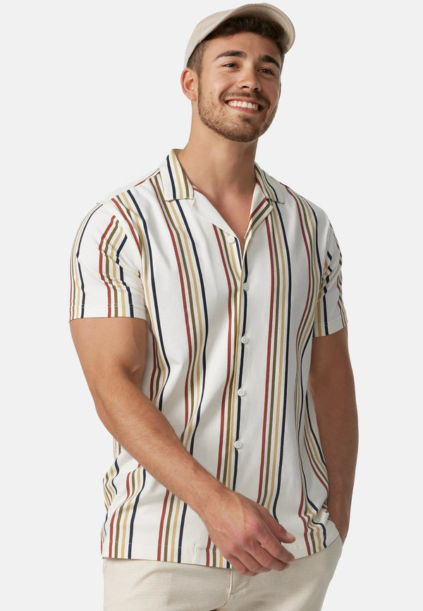 CAMICIA MANICA CORTA A RIGHE - INDICODE