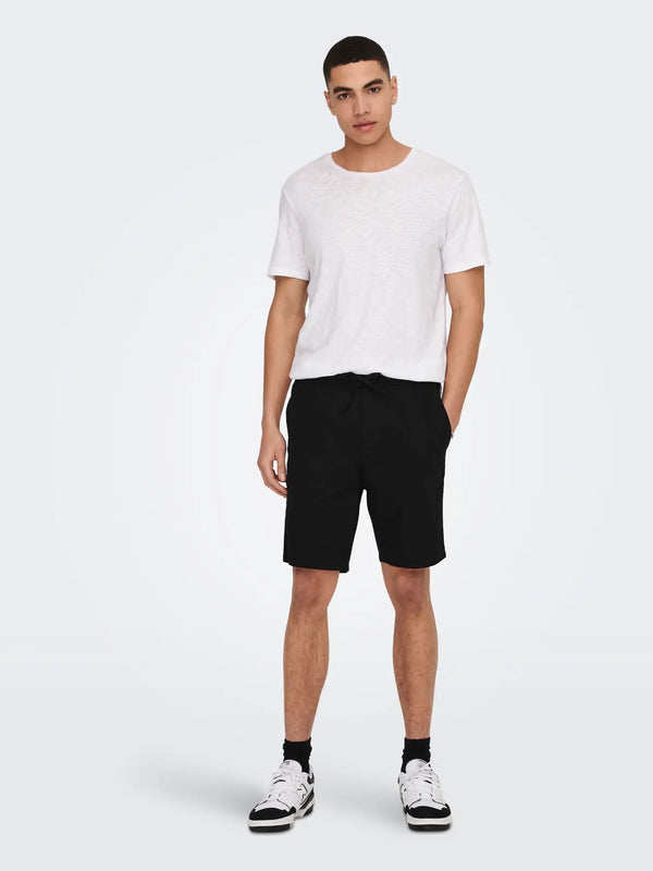 BERMUDA MISTO LINO - ONLY&SONS