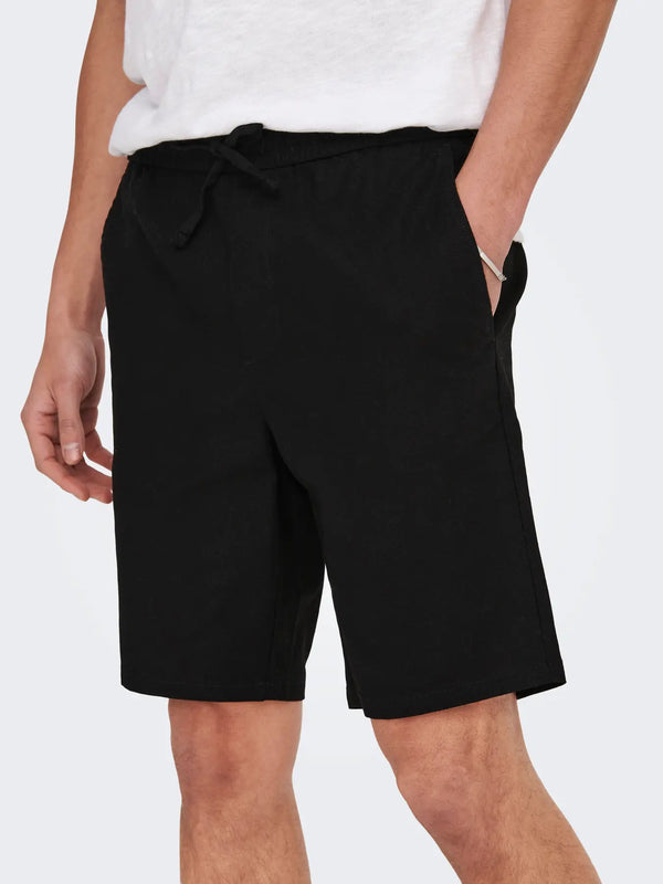 BERMUDA MISTO LINO - ONLY&SONS