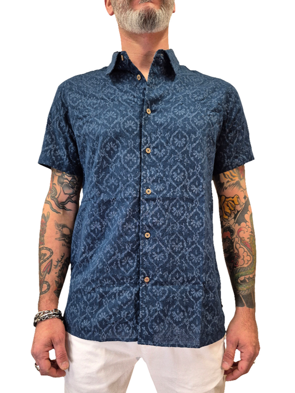 CAMICIA MANICA CORTA FANTASIA GEOMETRICA - INDICODE