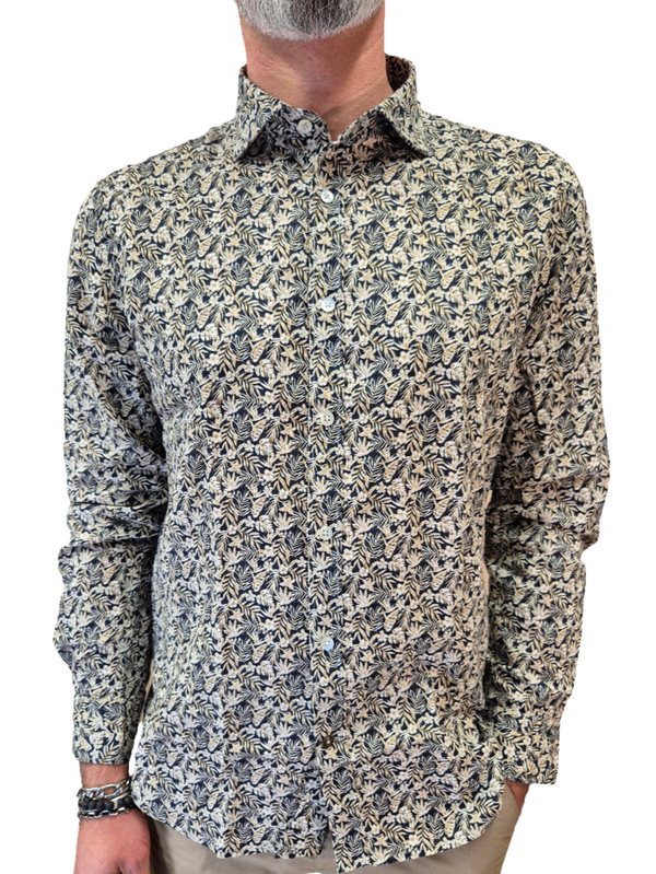 CAMICIA COLLO FRANCESE FLOREALE - ALLEY DOCKS