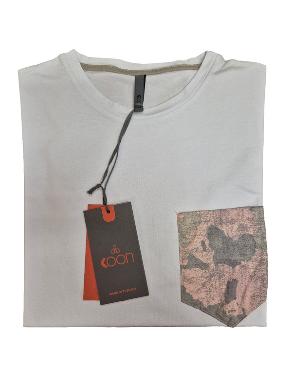 T-SHIRT CON TASCHINO E RISVOLTI A FANTASIA - KOON