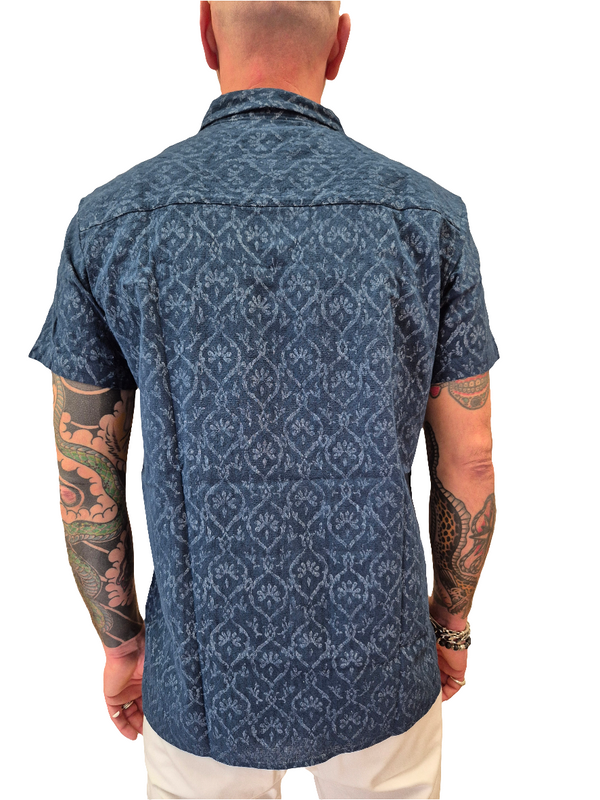 CAMICIA MANICA CORTA FANTASIA GEOMETRICA - INDICODE