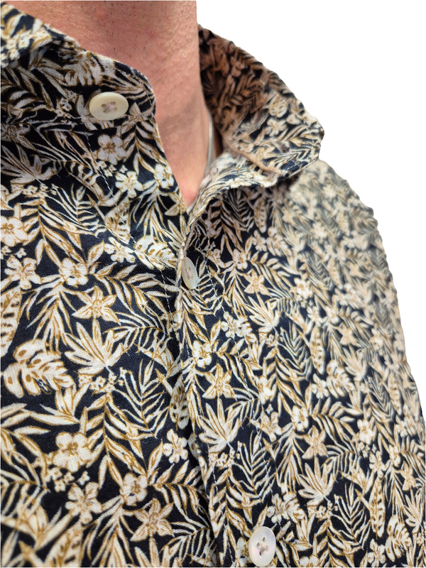 CAMICIA COLLO FRANCESE FLOREALE - ALLEY DOCKS