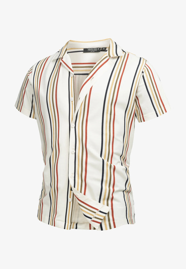 CAMICIA MANICA CORTA A RIGHE - INDICODE
