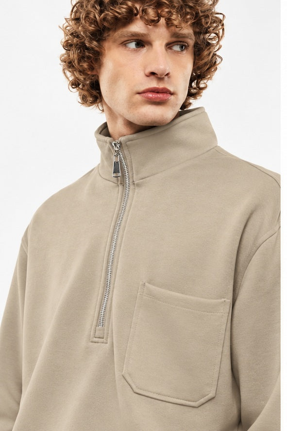 FELPA MEZZA ZIP - IMPERIAL