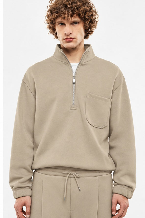 FELPA MEZZA ZIP - IMPERIAL