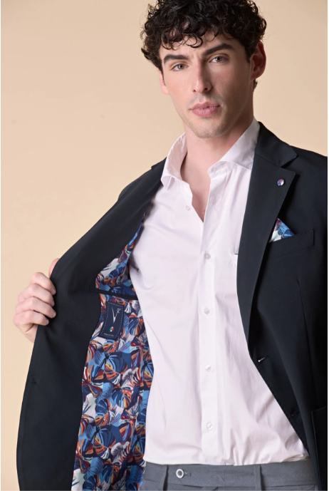GIACCA MONOPETTO ALTA SARTORIA BLU - V2