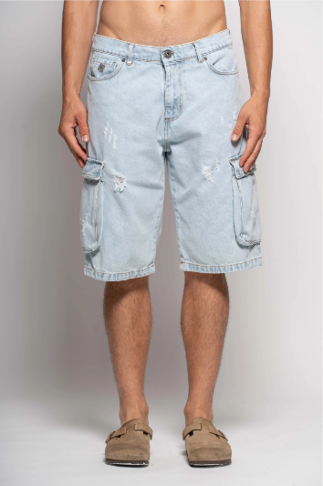 BERMUDA DENIM CARGO - BL11