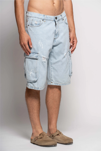 BERMUDA DENIM CARGO - BL11