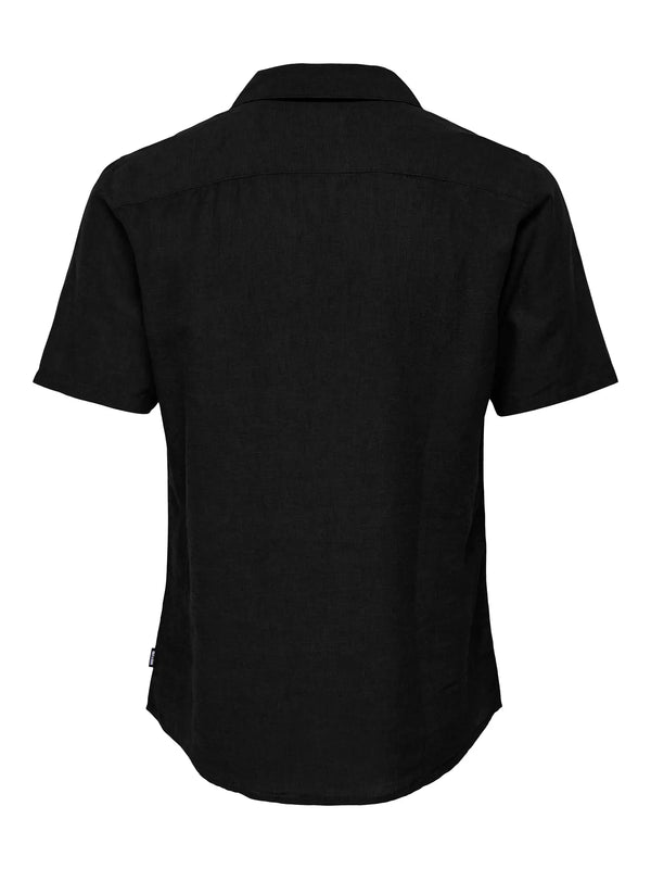 CAMICIA MISTO LINO MANICA CORTA - ONLY&SONS
