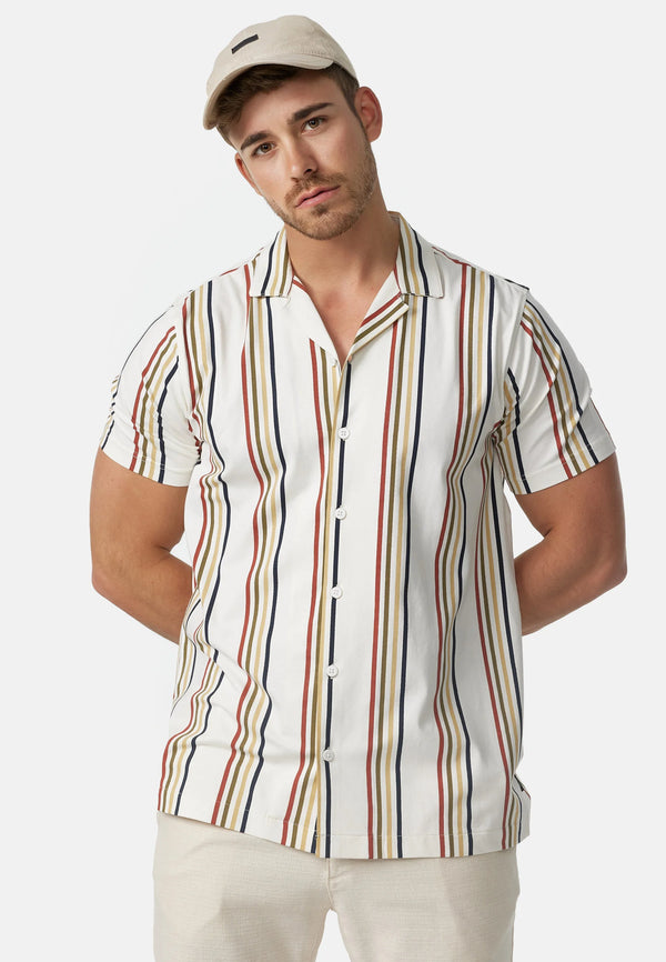 CAMICIA MANICA CORTA A RIGHE - INDICODE